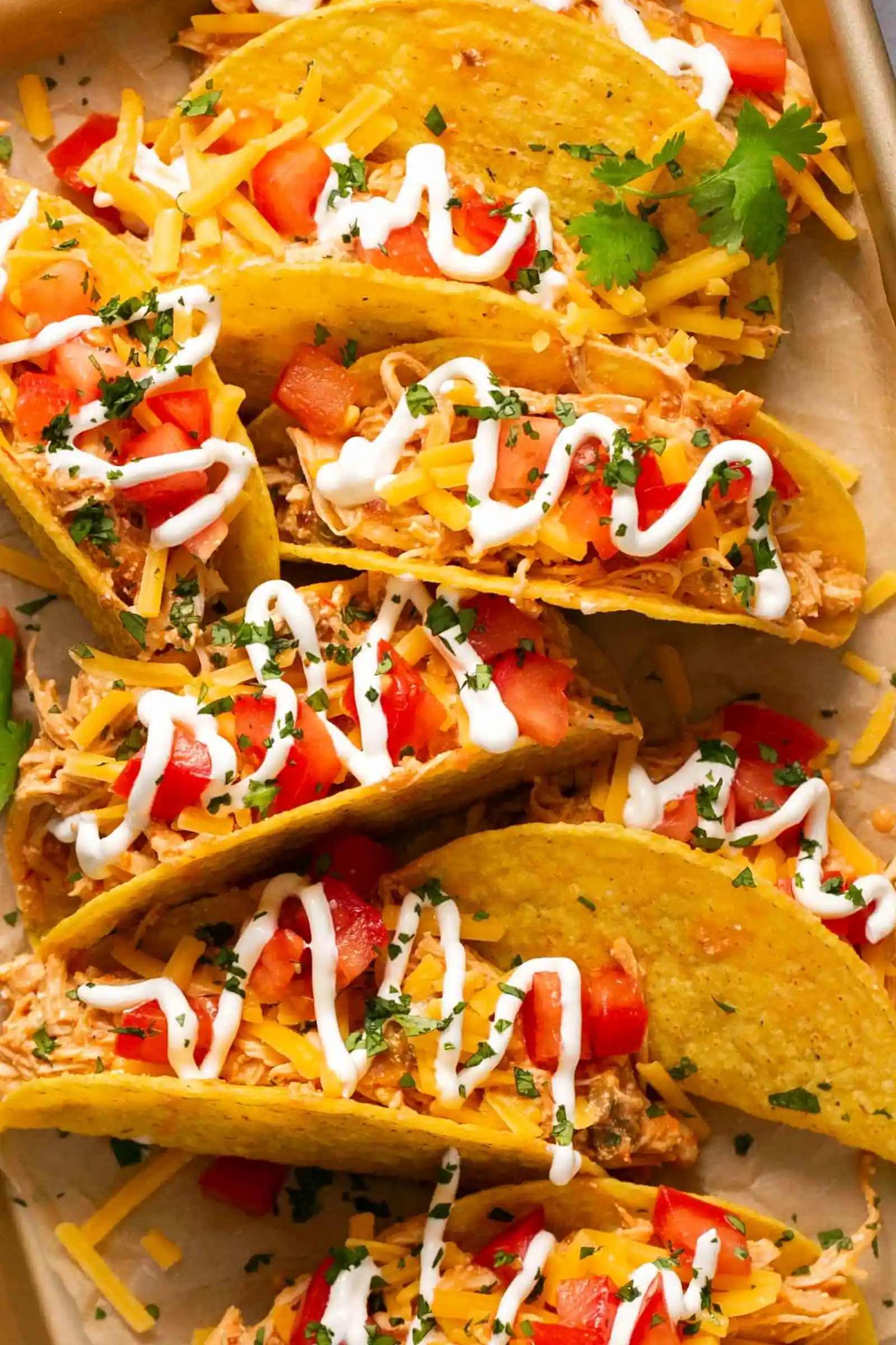 Slow Cooker Creamy Salsa Chicken Tacos 3 Recipe image