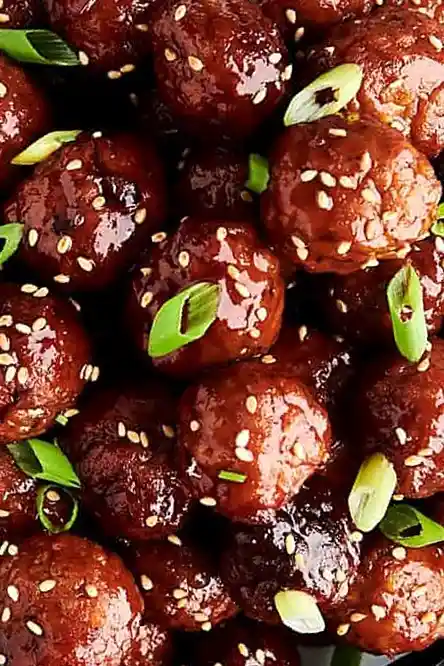 Slow Cooker Sweet and Tangy Meatballs 3 Recipe image