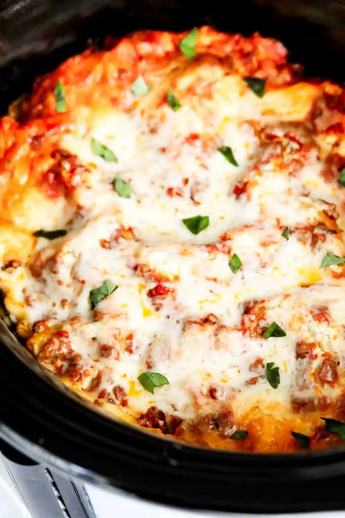 Slow Cooker Lasagna with Uncooked Noodles 3 Recipe image