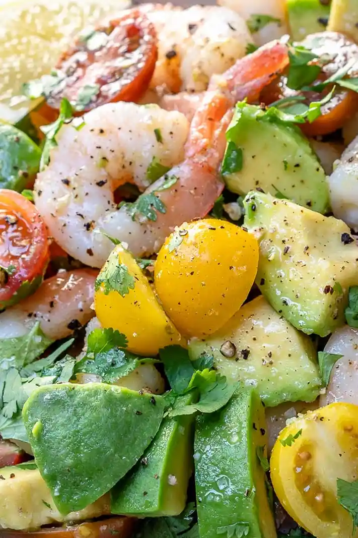 Lemony Shrimp, Avocado, and Tomato Salad 3 Recipe image