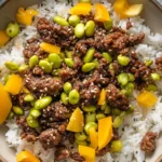 Ground Beef Bowls with Edamame 4 Ground Beef Bowls with Edamame