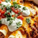 Ground Beef Enchiladas with Red Sauce 4 Ground Beef Enchiladas with Red Sauce