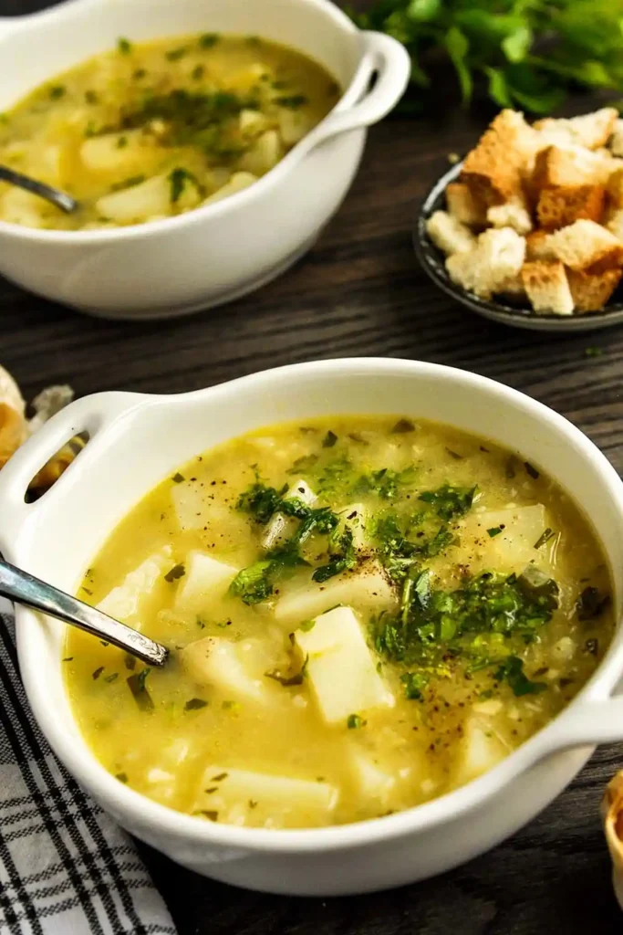 Creamy Roasted Garlic Potato Soup