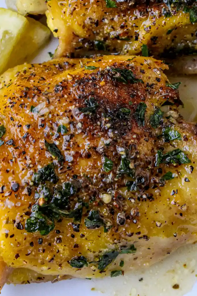Oven-Roasted Lemon Pepper Chicken Thighs 3 Recipe image