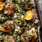 Roasted Garlic Butter Chicken with Lemon Olive Dressing 4 Roasted Garlic Butter Chicken with Lemon Olive Dressing