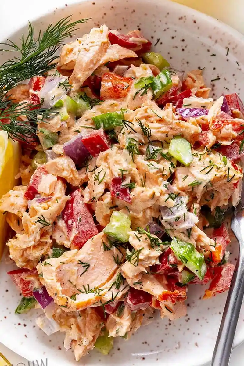 Creamy Herb Salmon Salad 3 Recipe image