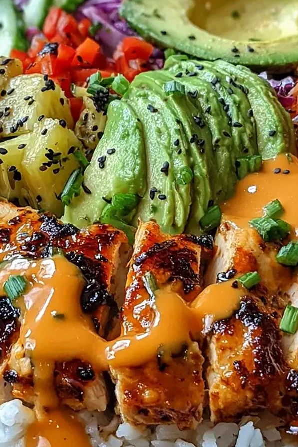 Spicy Maple Chicken and Coconut Rice 3 Recipe image