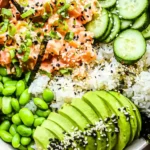 Spicy Salmon Sushi Bowls 4 Spicy Salmon Sushi Bowls