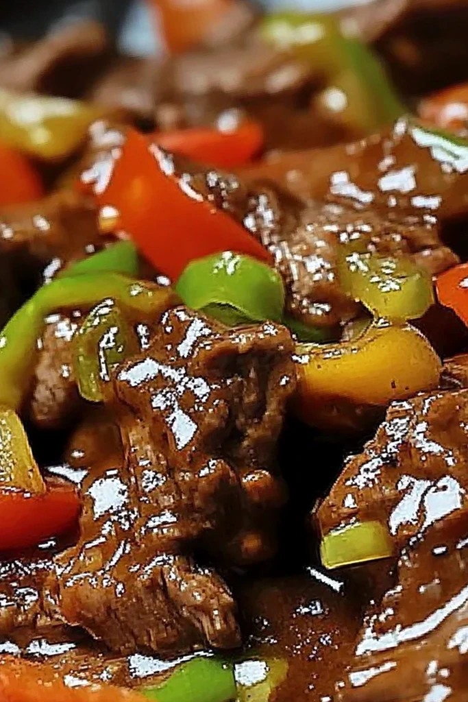 Slow Cooker Beef and Pepper Steak 3 Recipe image