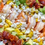 High-Protein Shrimp Cobb Salad with Zesty Lemon-Chive Dressing 4 High-Protein Shrimp Cobb Salad with Zesty Lemon-Chive Dressing