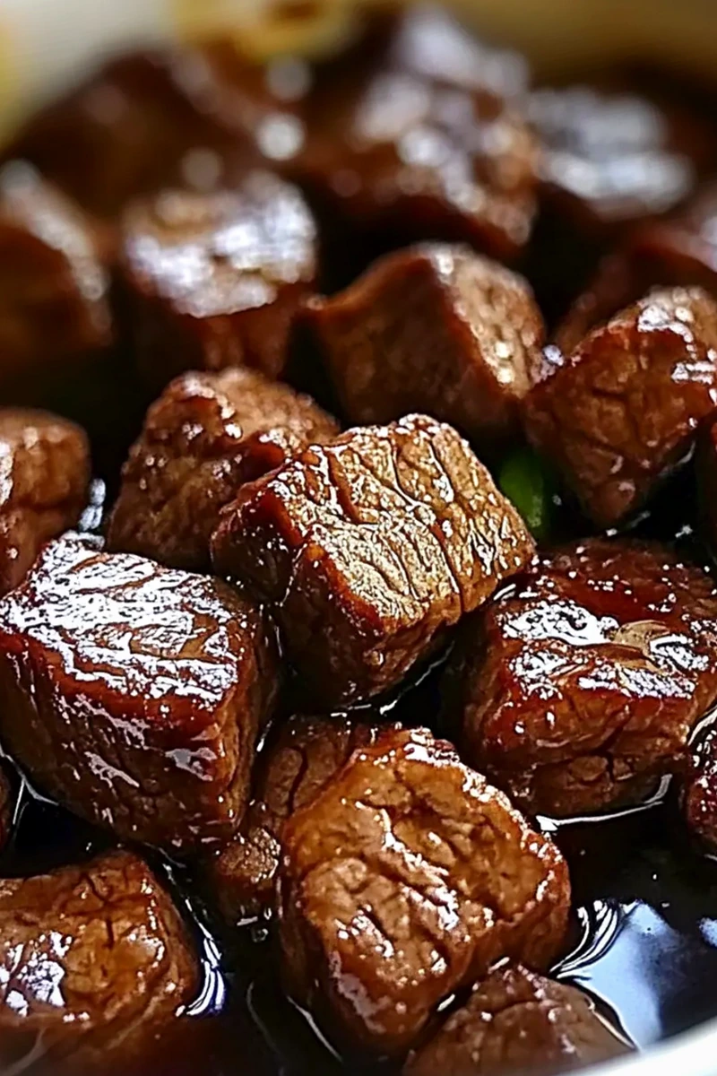 Tender and Savory Crockpot Steak Bites 3 Recipe image