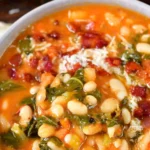 Tuscan White Bean Soup with Swiss Chard 4 Tuscan White Bean Soup with Swiss Chard