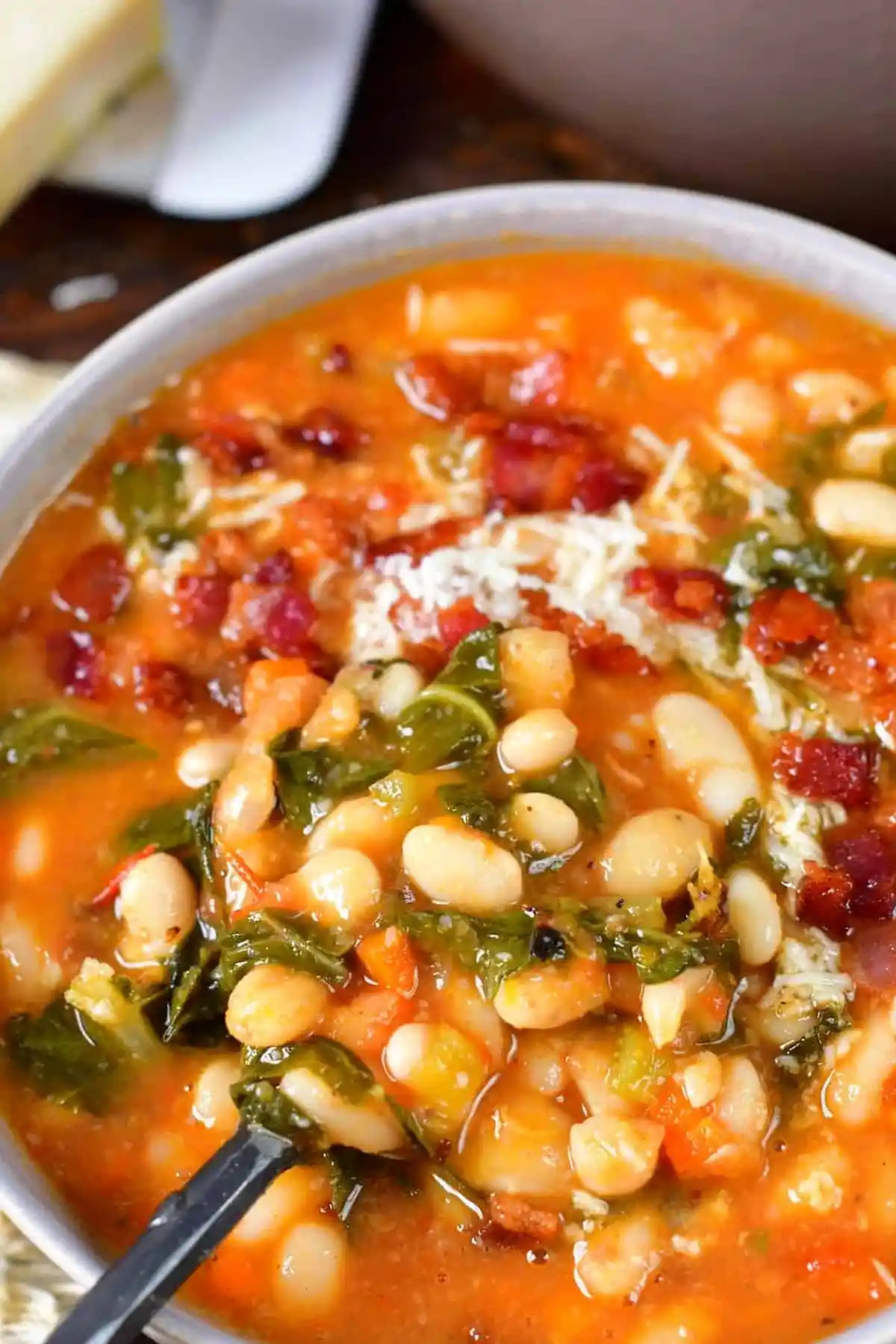 Tuscan White Bean Soup with Swiss Chard 3 Recipe image