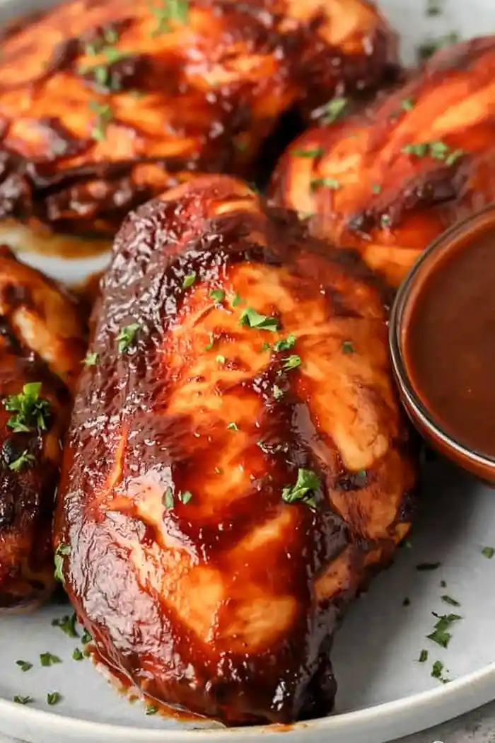 Easy 3-Ingredient Baked BBQ Chicken Breasts 3 Recipe image