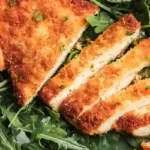 Crispy Pan-Fried Chicken Milanese with Arugula Salad 4 Crispy Pan-Fried Chicken Milanese with Arugula Salad