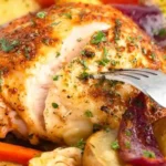One-Pan Roasted Chicken Thighs and Root Vegetables 4 One-Pan Roasted Chicken Thighs and Root Vegetables