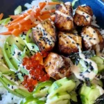 Crispy Spicy Salmon Bowls 4 Crispy Spicy Salmon Bowls