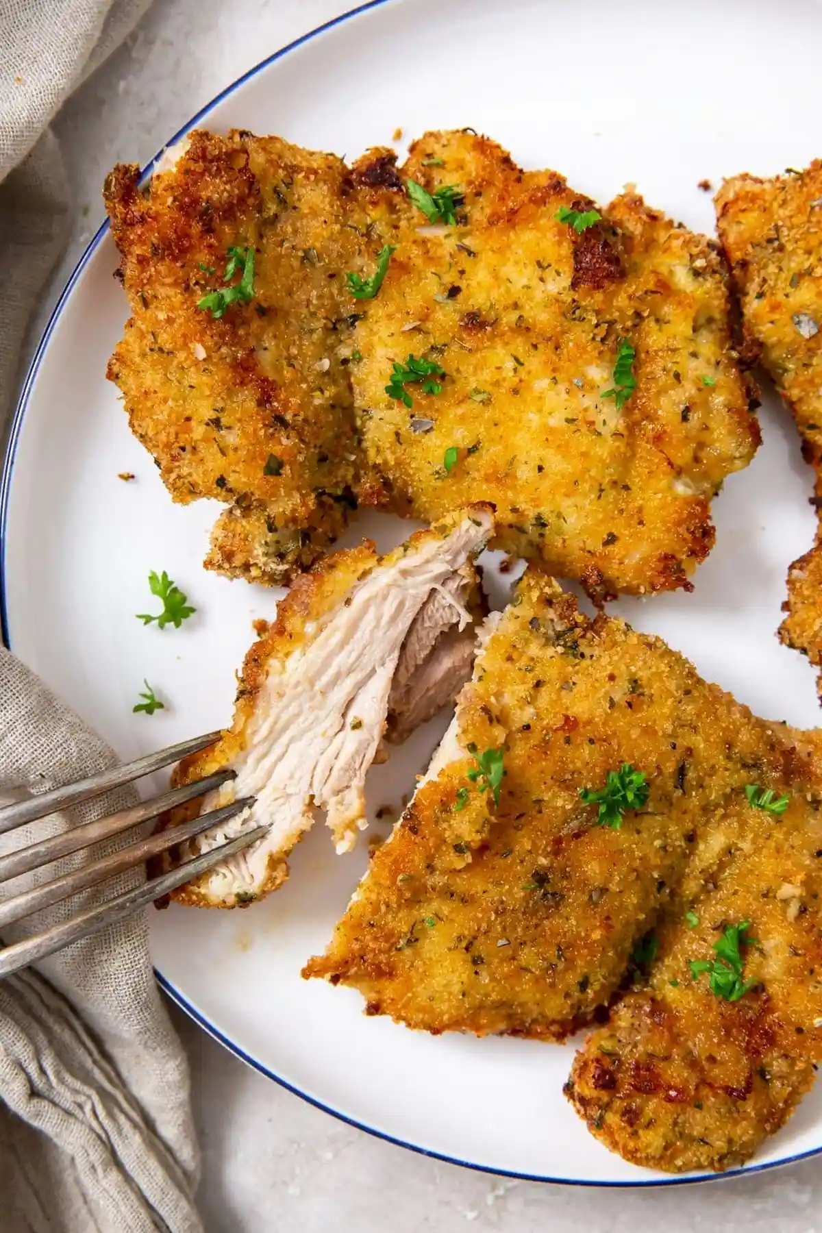 Crispy Air Fryer Breaded Chicken Thighs 3 Recipe image