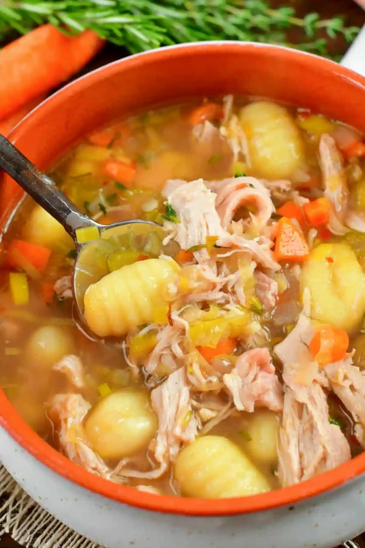 Savory Chicken and Gnocchi Soup with Lemon 3 Recipe image
