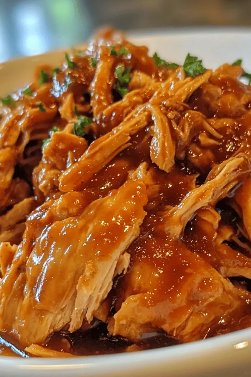 Juicy Crockpot BBQ Pulled Chicken 3 Recipe image