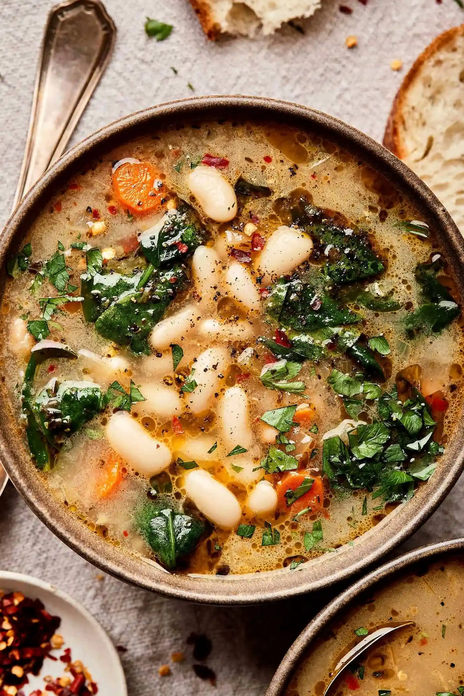 Hearty Tuscan White Bean Soup 3 Recipe image