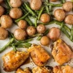 Honey Garlic Chicken Thighs Sheet Pan Dinner 4 Honey Garlic Chicken Thighs Sheet Pan Dinner