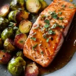 Honey Garlic Salmon and Roasted Brussels Sprouts 4 Honey Garlic Salmon and Brussels Sprouts
