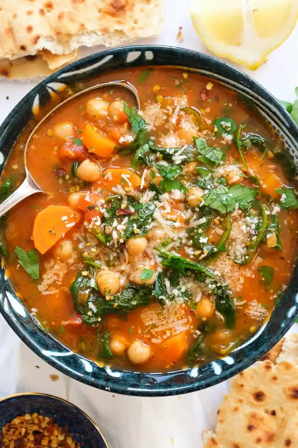 Mediterranean Chickpea and Spinach Soup 3 Recipe image