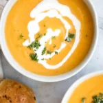 Creamy Roasted Butternut Squash and Cauliflower Soup 4 Creamy Roasted Butternut Squash and Cauliflower Soup