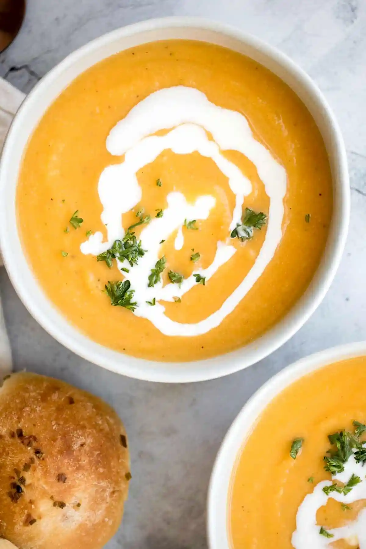 Creamy Roasted Butternut Squash and Cauliflower Soup 3 Recipe image