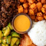 Korean-Style Ground Beef and Roasted Sweet Potato Bowls 4 Korean-Style Ground Beef and Roasted Sweet Potato Bowls