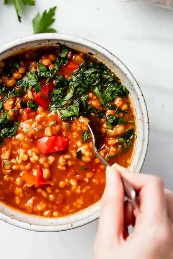 Hearty Vegan Stuffed Pepper Soup 3 Recipe image