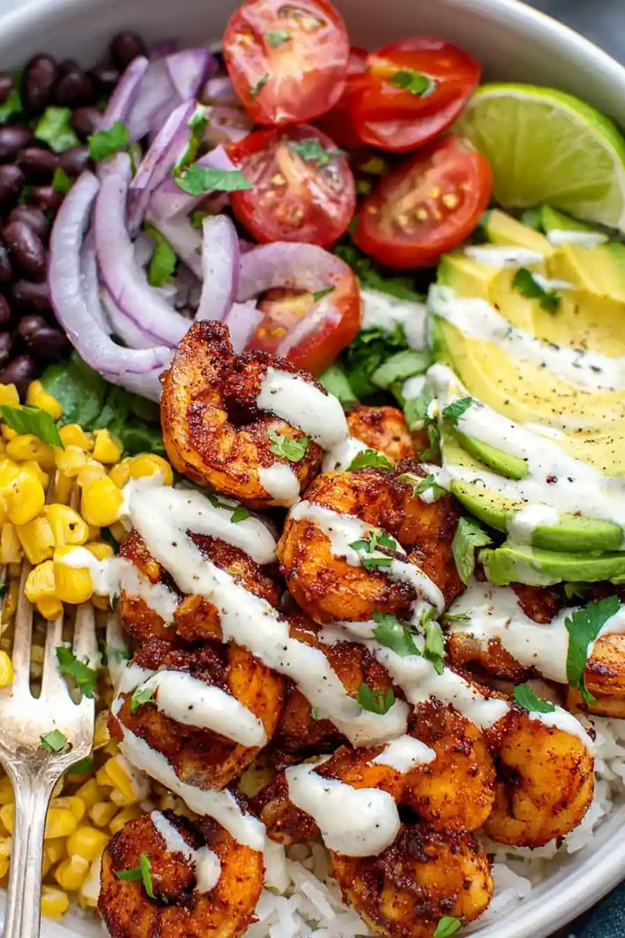 Zesty Mexican Shrimp Bowls with Chipotle Crema 3 Recipe image