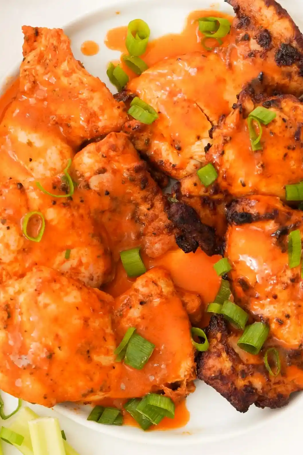 Buffalo Chicken Thighs (Air Fryer & Oven Baked) 3 Buffalo Chicken Thighs (Air Fryer & Oven Baked)