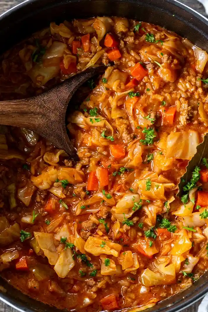 Hearty Deconstructed Cabbage Roll Soup 3 Hearty Deconstructed Cabbage Roll Soup