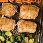 Easy Roasted Chicken Thigh and Vegetable Sheet Pan Dinner 4 Easy Roasted Chicken Thigh and Vegetable Sheet Pan Dinner