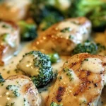 Creamy Garlic Chicken and Broccoli Skillet 4 Creamy Garlic Chicken and Broccoli Skillet