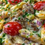 Creamy Rotel Pasta with Ground Beef 4 Creamy Rotel Pasta with Ground Beef