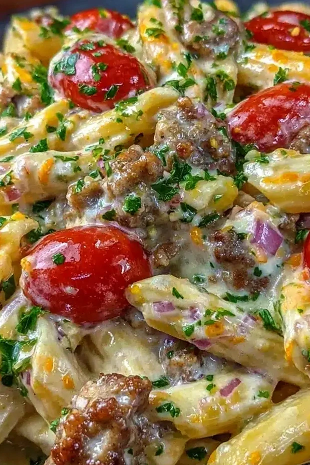 Creamy Rotel Pasta with Ground Beef 3 Creamy Rotel Pasta with Ground Beef