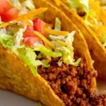 Beef Tacos Hard Shells Cheese 4 Beef Tacos Hard Shells Cheese
