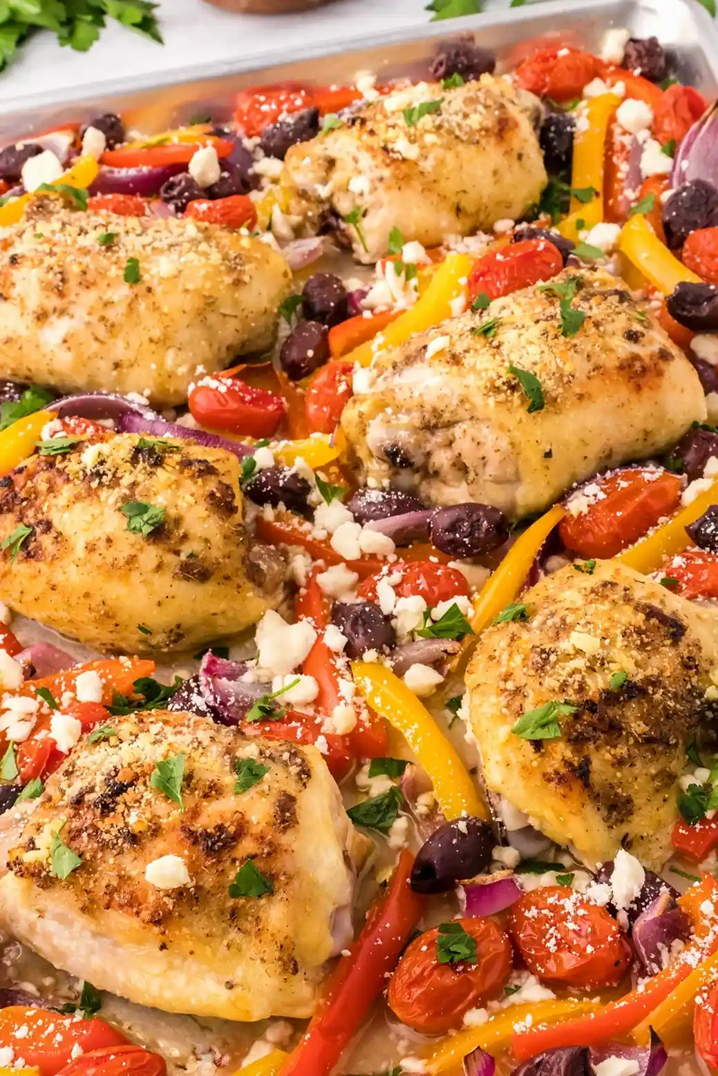 Greek Chicken Sheet Pan Dinner 3 Greek Chicken Sheet Pan Dinner