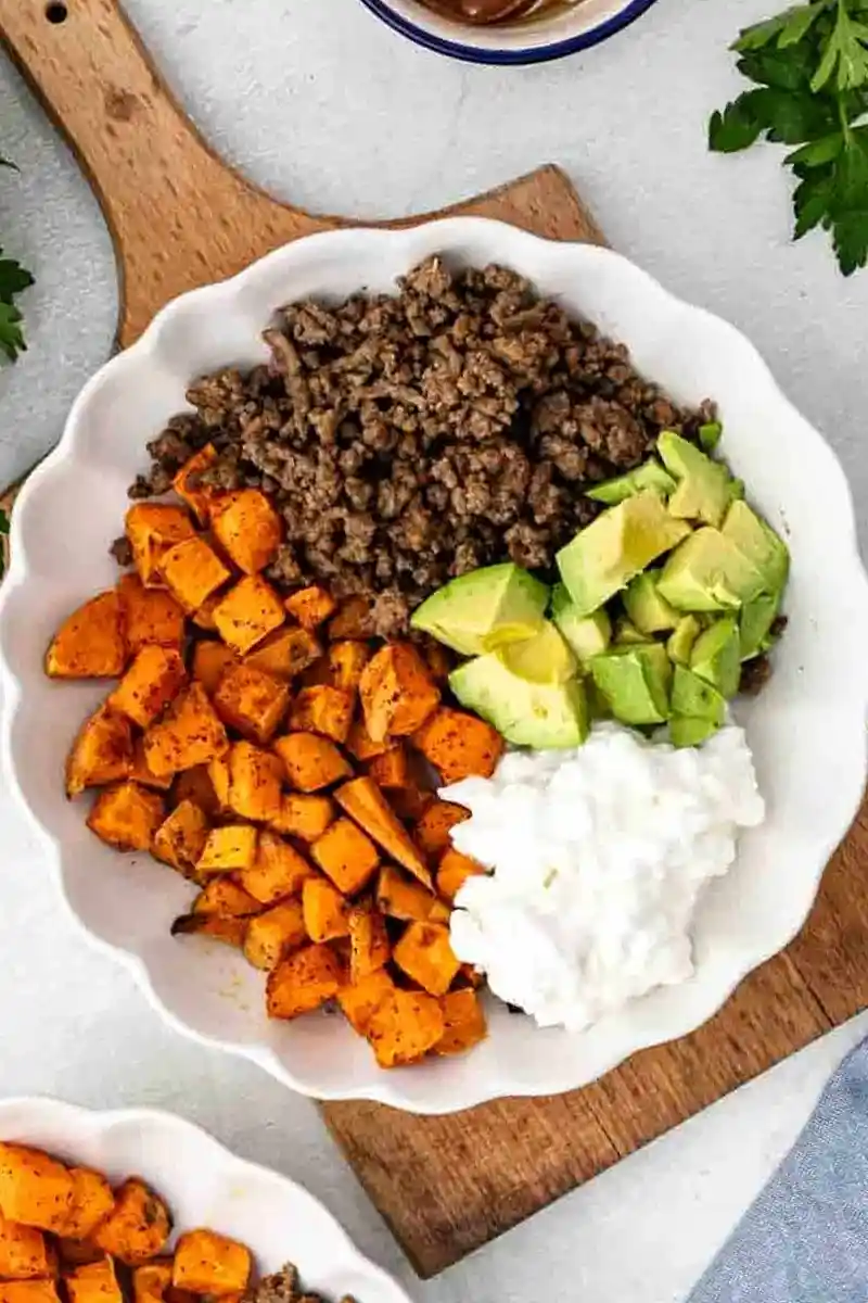 Ground Beef Sweet Potato Bowl 3 Ground Beef Sweet Potato Bowl