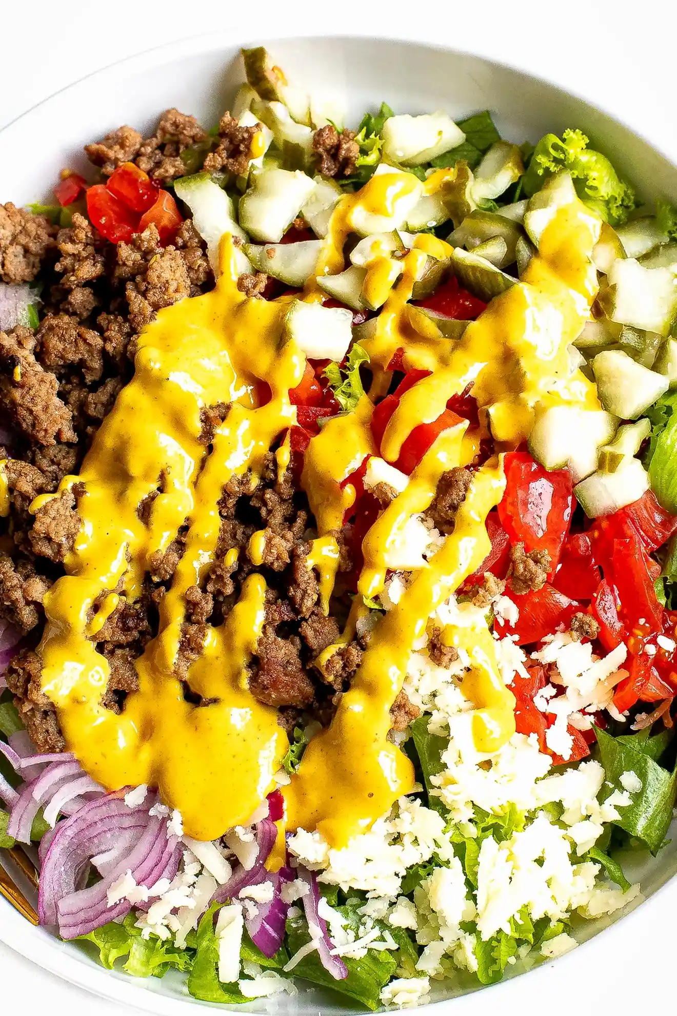 Healthy Cheeseburger Bowl 3 Healthy Cheeseburger Bowl