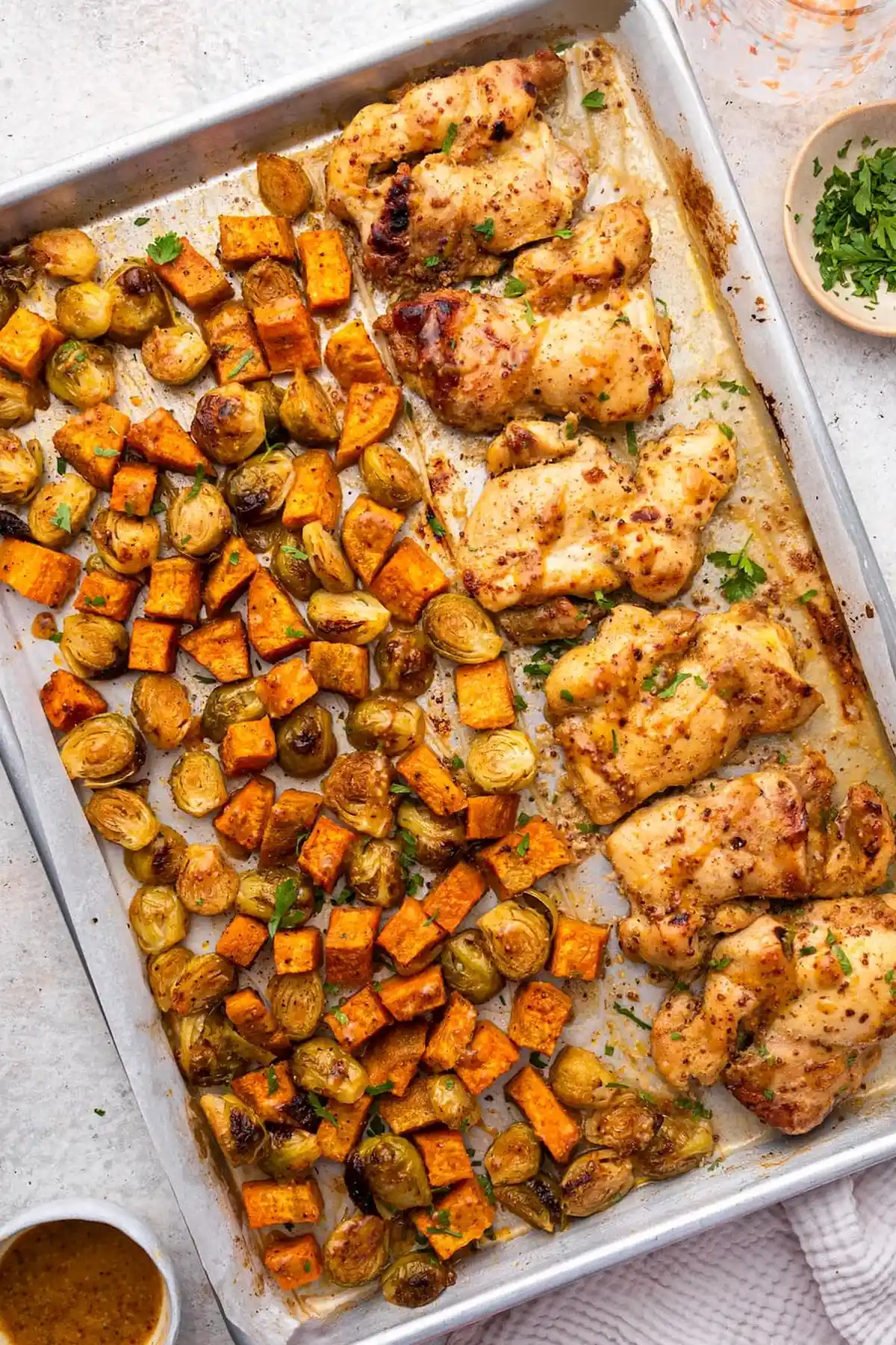 Honey Mustard Chicken Sheet Pan Meal 3 Honey Mustard Chicken Sheet Pan Meal