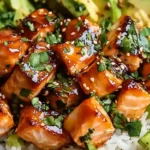 Honey Glazed Salmon Rice Bowls Quick and Easy 4 Honey Glazed Salmon Rice Bowls Quick and Easy