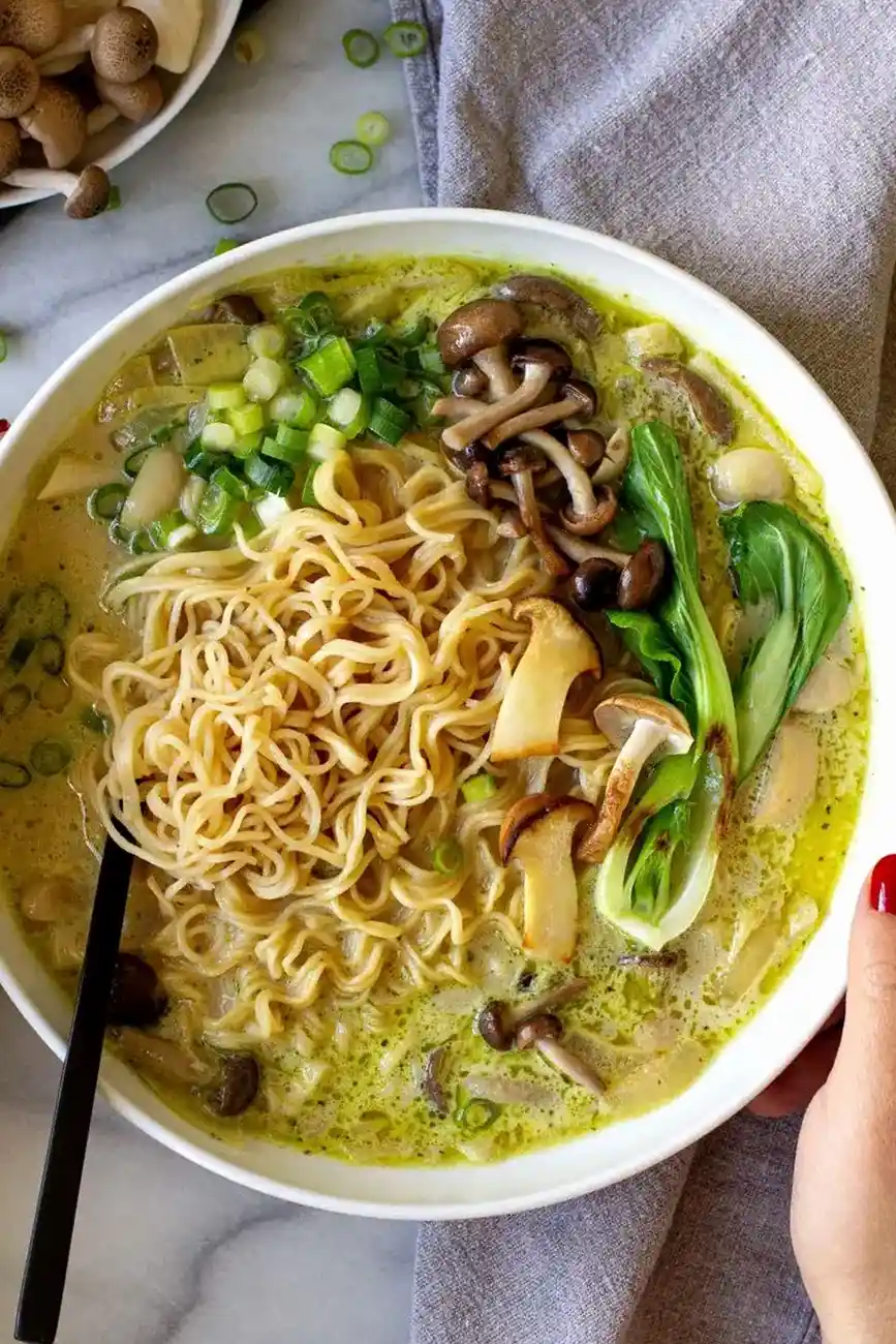 Mushroom Miso Ramen Noodle Soup 3 Mushroom Miso Ramen Noodle Soup