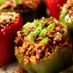 Savory Korean-Style Beef and Rice Stuffed Bell Peppers 4 Savory Korean-Style Beef and Rice Stuffed Bell Peppers