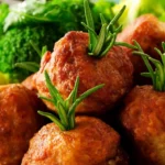 Wholesome Turkey Meatballs with Steamed Broccoli 4 Wholesome Turkey Meatballs with Steamed Broccoli