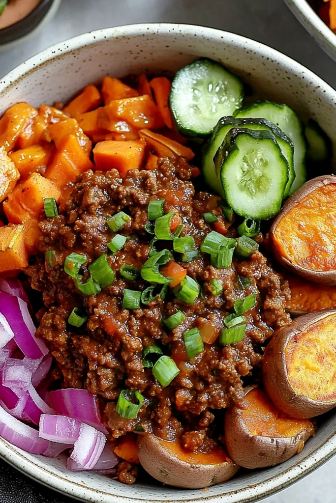 Sloppy Joe Sweet Potato Bowls